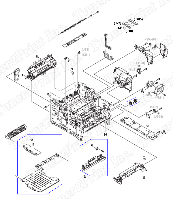 RM1-1491-000CN is represented by #28 in the diagram below.
