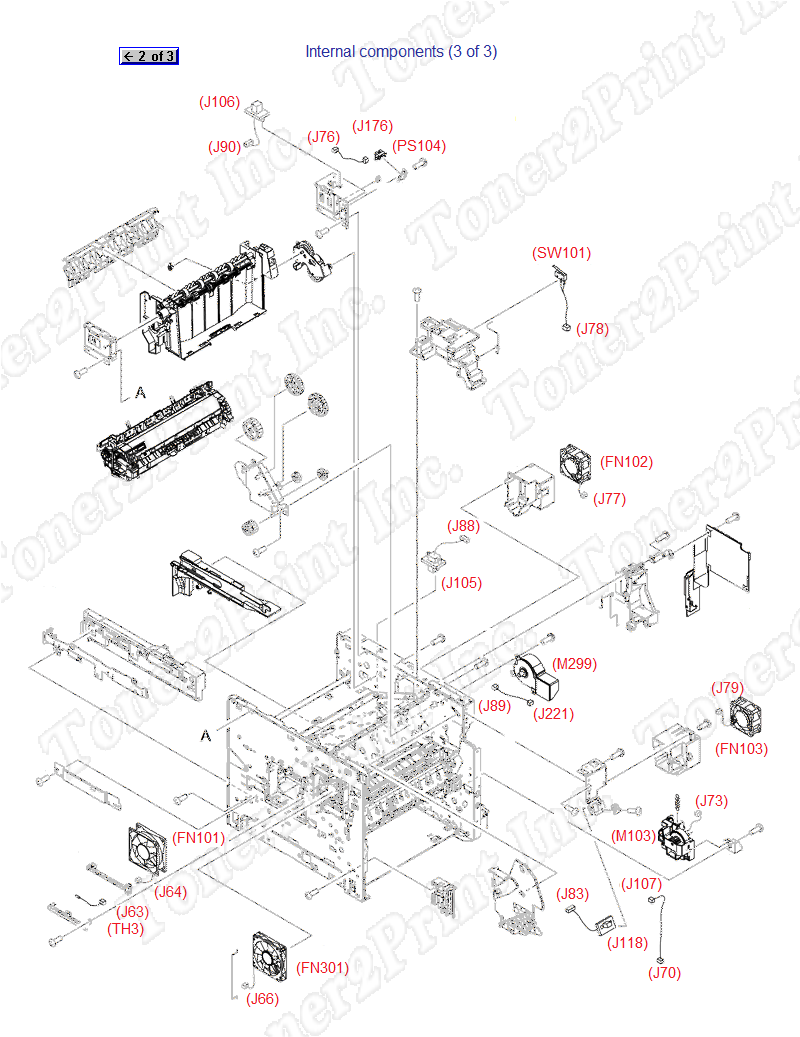 RM1-4585-000CN is represented by #14 in the diagram below.