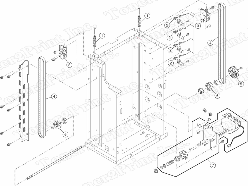 40X1196 is represented by #7 in the diagram below.