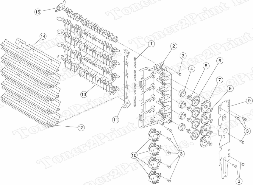 40X2039 is represented by #2 in the diagram below.