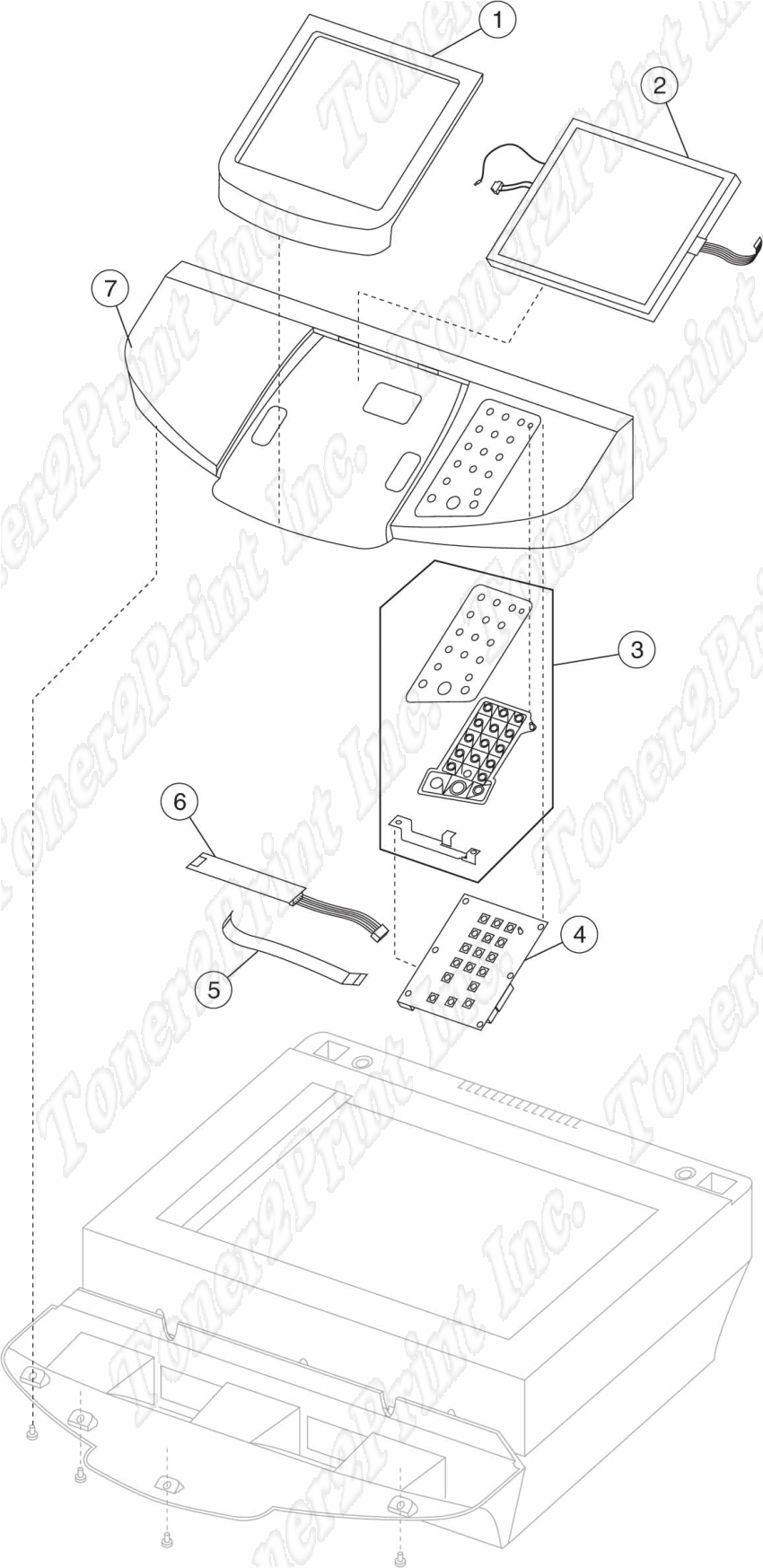 40X2554 is represented by #7 in the diagram below.