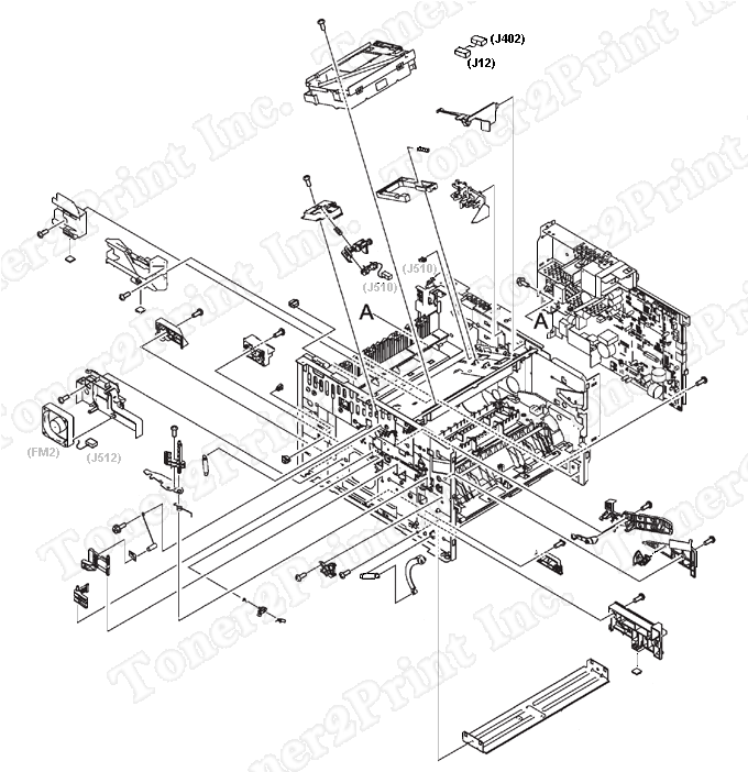 RM1-1422-000CN is represented by #40 in the diagram below.