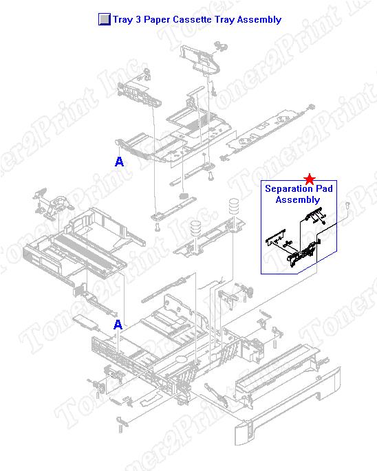 44212 - RM1-1922-000CN Optional 250-Sheet Paper Tray Assembly