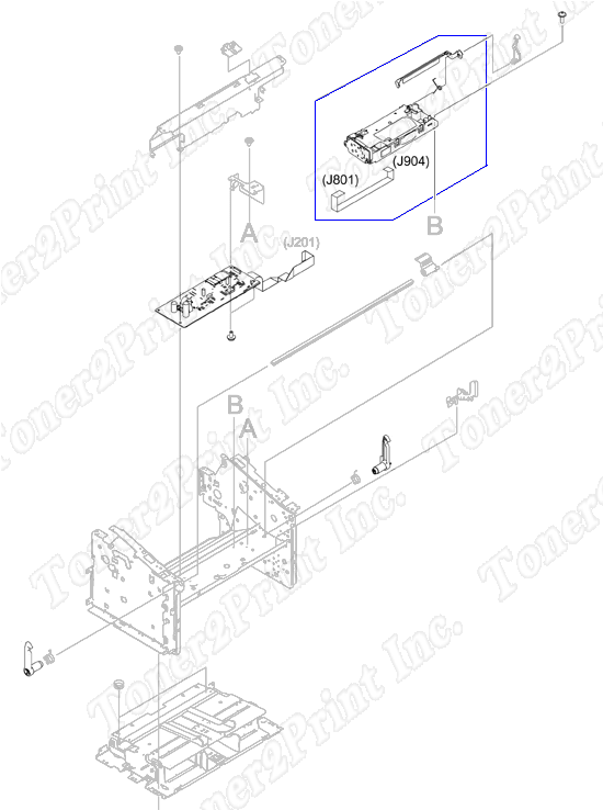 RM1-3404-000CN is represented by #2 in the diagram below.