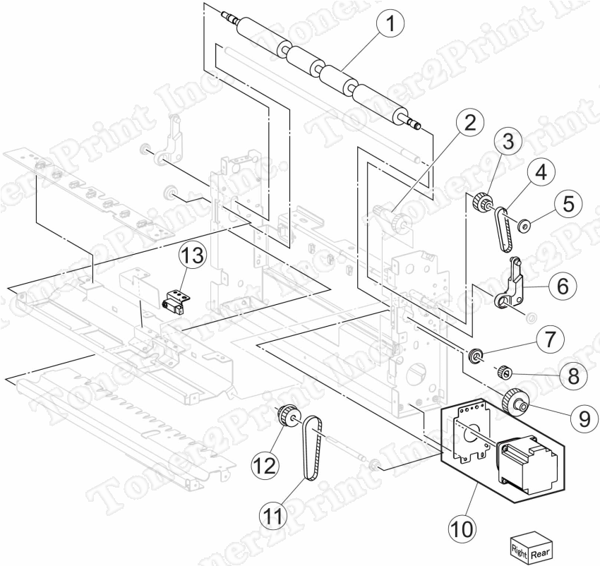 40X6854 is represented by #1 in the diagram below.