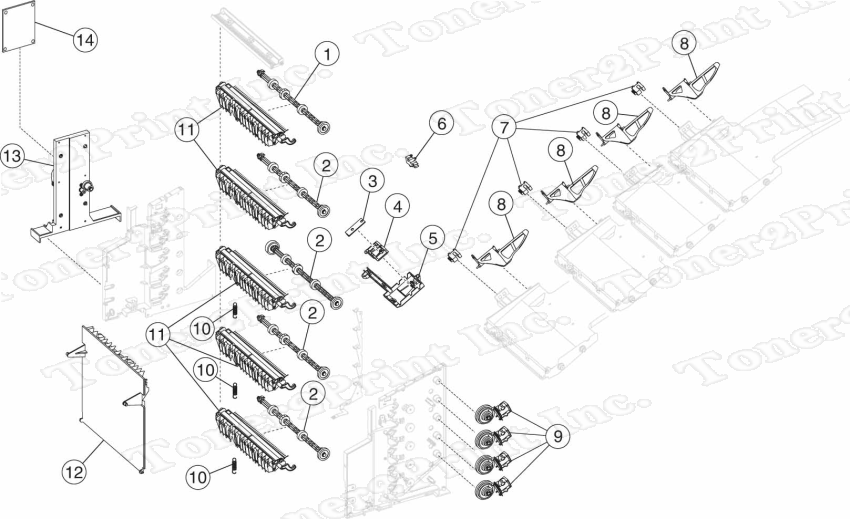 40X7265 is represented by #6 in the diagram below.