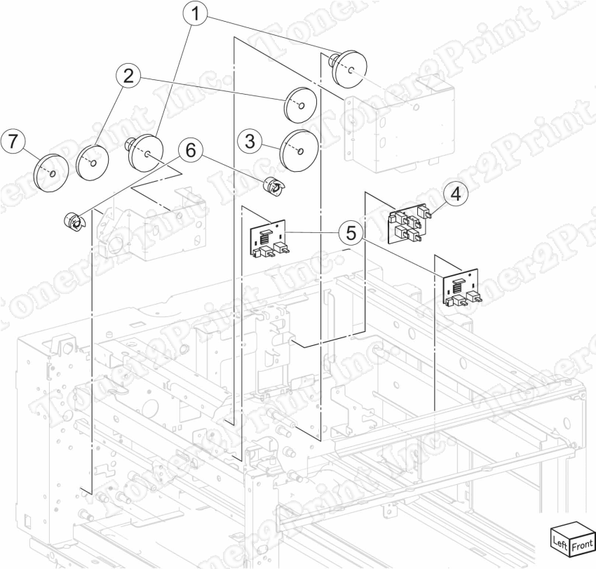 40X7354 is represented by #7 in the diagram below.