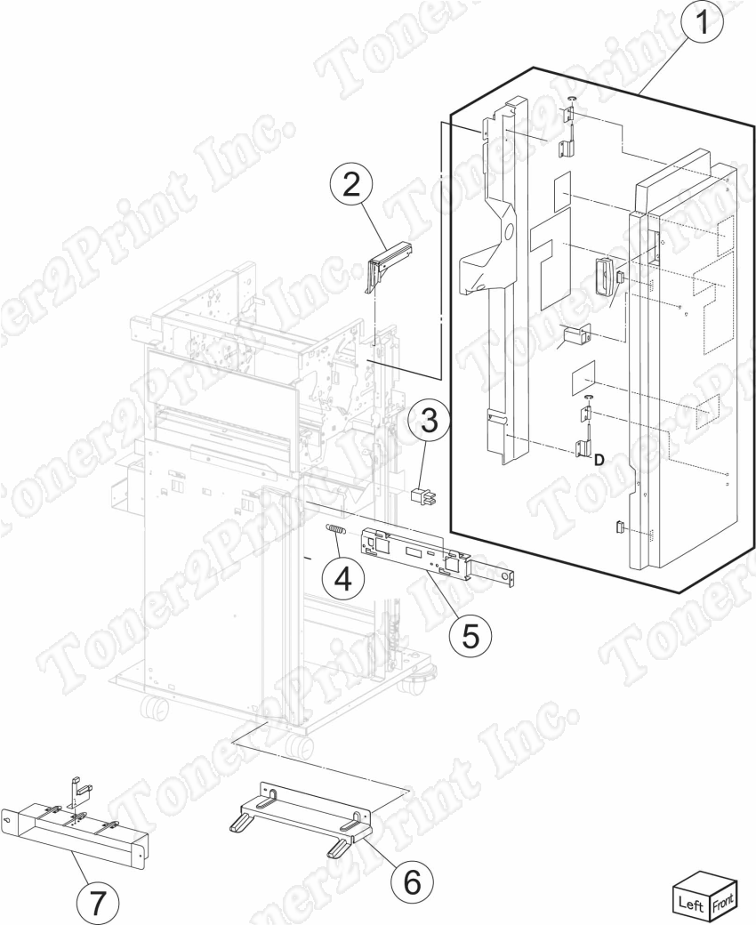 40X7414 is represented by #2 in the diagram below.