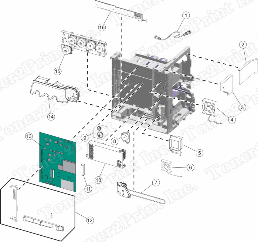 40X8755 is represented by #10 in the diagram below.